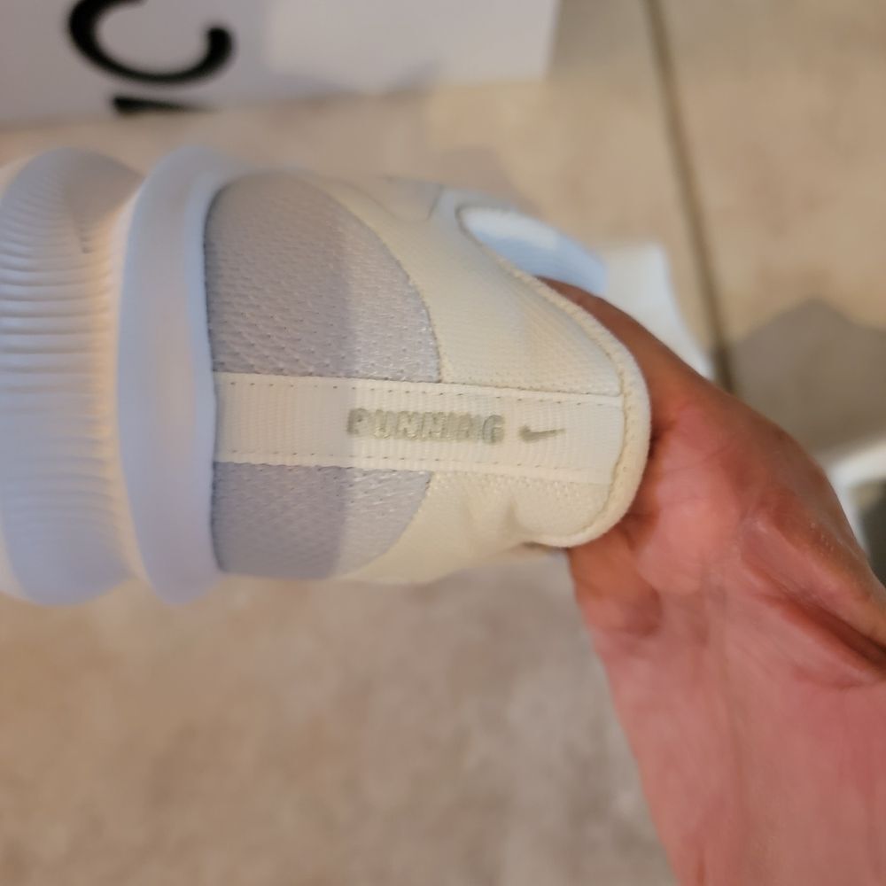 Nike White Sneakers with Silver Details - Picture 10 of 11